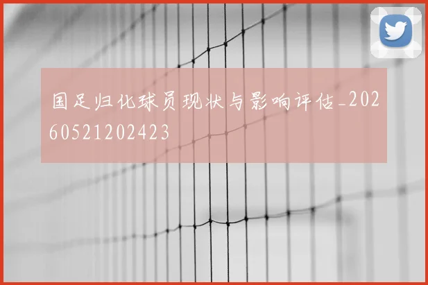 国足归化球员现状与影响评估_20260521202423